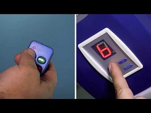 How do you add a Transmitter to your DC Blue Advanced garage door operator?