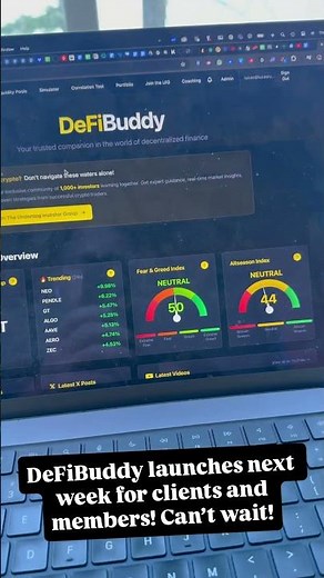 DeFiBuddy launches next week (best DeFi portfolio tool out there)