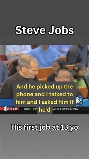 Steve Jobs • First job at 13yo #stevejobs #hewlettpackard