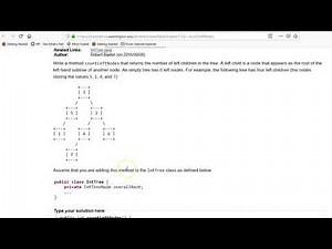 Building Java Programs Ch 17 Exercise 17.1 countLeftNodes