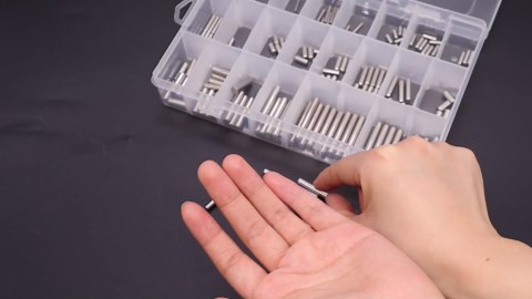 220Pcs 304 Stainless Steel Dowel Pin - 22 Sizes M2 M3 M4 M5 Cylindrical Shelf Support Pin Fasten Elements Assortment Kit