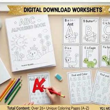 26+ Letter Recognition & ABC Alphabet Coloring Book for Preschool Kids#alphabetlearning #bundles