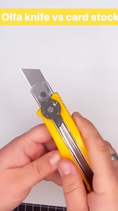 OLFA vs. X! 來 Our knives are durable, reliable and always sharp.. so much so that they can be used for so many different things. Show how you use yours: tag us OLFA Pro. (video credit): @artcenterarcata | OLFA Pro | Facebook