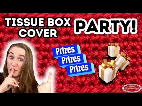 20 Rectangular Unique Tissue Box Cover Crochet Patterns - PARTY with 12 PRIZES