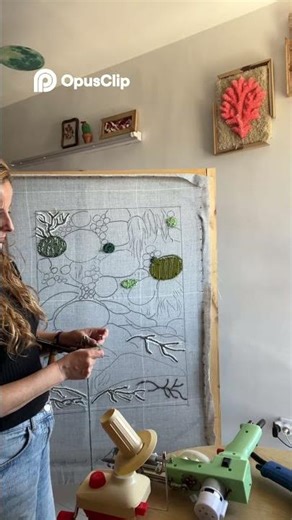 Creando mi Jardín Vertical con Tufting Manual 🌱 parte 1