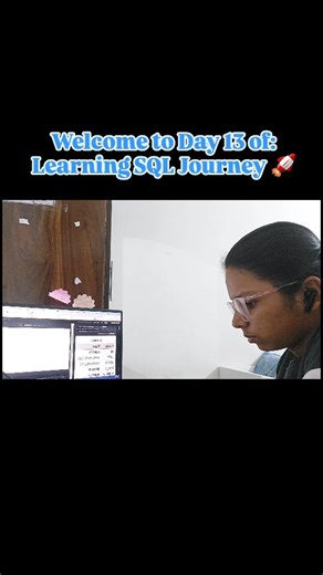 Data Explorer | Data Analytics & Data Science on Instagram: "SQL Day 13 ✔️ Slow progress is still progress. #sql #motivation #studywithme #studymotivations #dataanalysis"