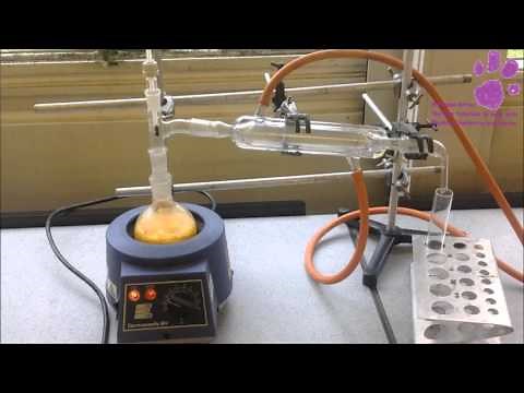 Distillation of oils from plants.