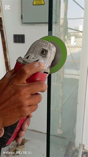 A simple trick glass door lock installing