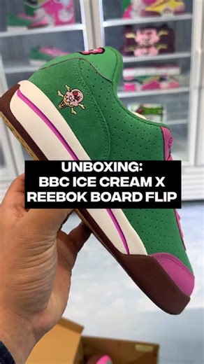 The BBC Ice Cream x Reebok Board Flip returns at ComplexCon, and fans who purchase the “Watermelon” pair will receive a raffle ticket for a chance to win the “Banana Split” colorway 🍦 | Complex Sneakers