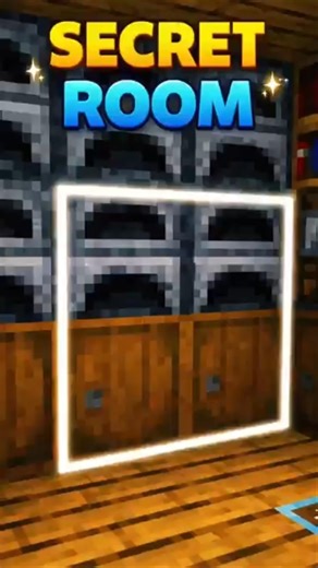 SIMPLE SECRET ROOM UNDER FURNACE!! 😳😘 #minecraft #minecraftshorts #minecrafttutorial