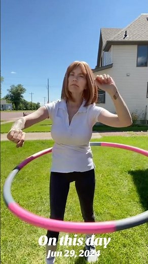 Hula hooping dance