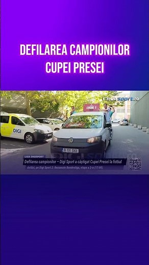 Defilarea campionilor, după ce Digi Sport a câștigat Cupa Presei! 🏆🥇