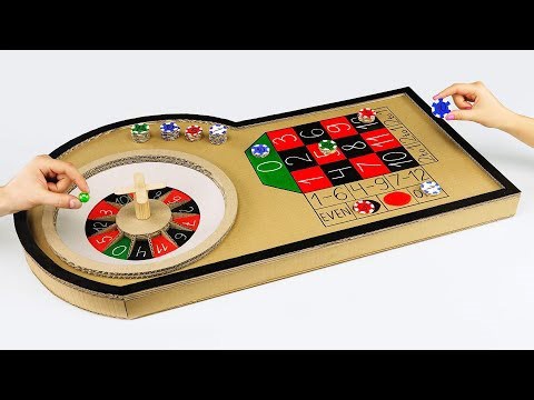DIY cardboard roulette: Build a casino game at home!