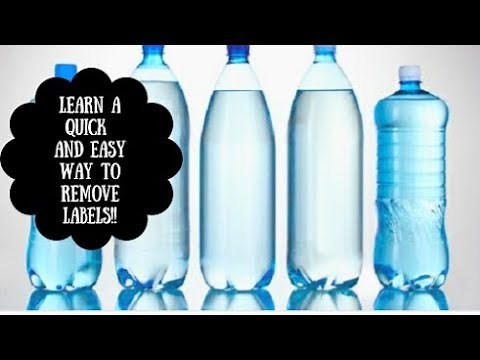 How to remove Labels & Glue from plastic containers or glass jars/bottles