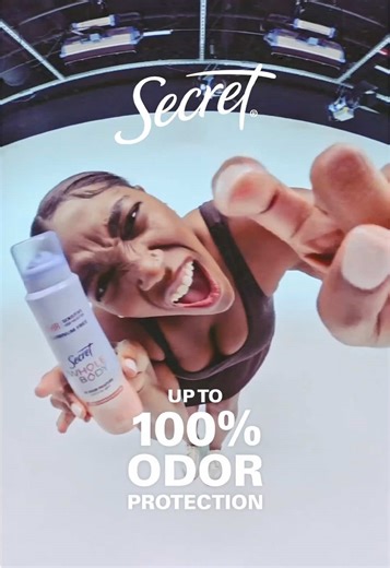 Smell as fresh as you look😍 Get up to 100% odor protection with Secret Whole Body✨