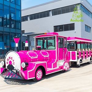 [Hot Item] Electric Amusement Park Equipment 42 Person Open-Door Travel Trackless Electric Train