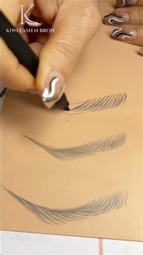 Today’s focus: Microblading practice on latex 🎯