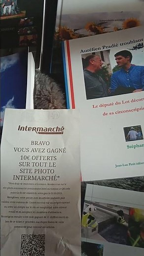 10 euros offerts sur site Photo Intermarché, code 27 septembre, frais traitement & livraison à charg