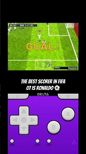 FIFA 07 being this good 20 years later is unreal #fifa #fifamobile #ronaldo #gameboyadvance