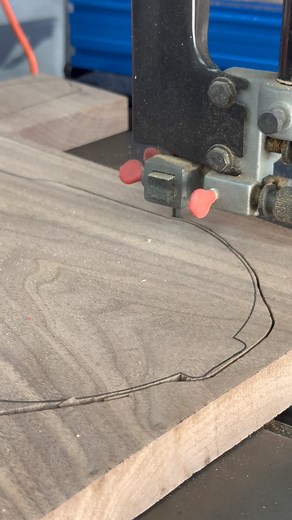 Rough cutting this shape on the bandsaw before I bring it to the...