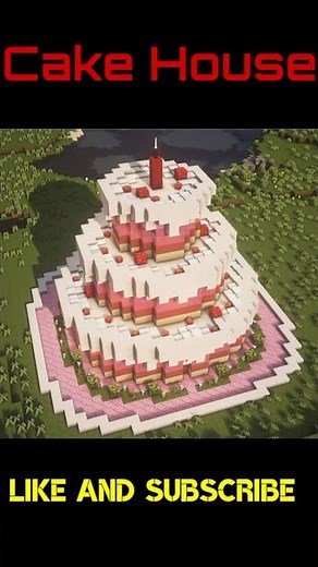 How To Make A Cake🎂 House In Minecraft