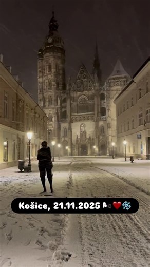 11K views · 81 reactions |  Košice - covered in first snow!❄️ The city is sparkling with that magical Christmas vibe - perfect for cozy walks, festive lights, and holiday cheer!  Credit: @michaldjordjevic Tag: #puresvk #pureslovakia  #slovakia #kosice | Pure Slovakia | Facebook