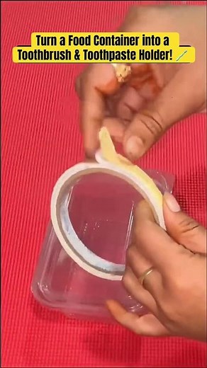 Tooth brush holder diy idea👍🏻 #waitforend #lifehacks #trythisidea