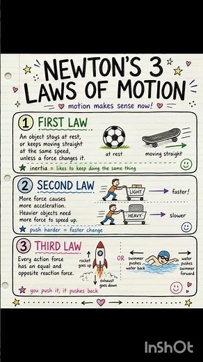 Newton's 3 Laws of Motion Explained Simply! ⚽🛹