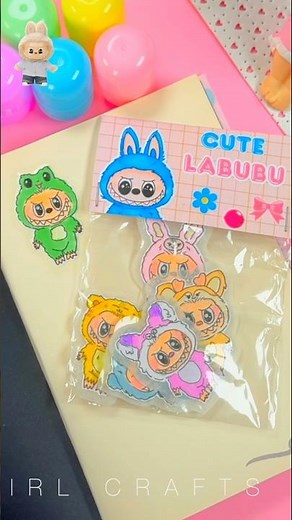 Let’s make Cute Labubu Stickers 🤪 #labubu #stickers