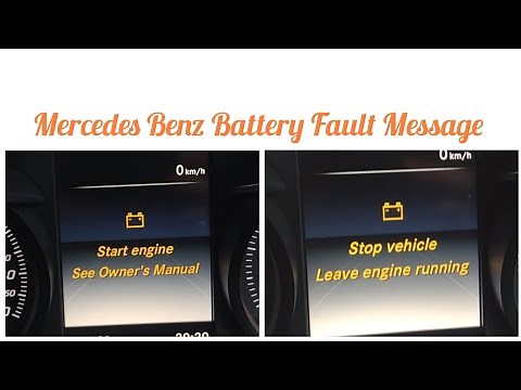 Mercedes Benz C Class B1F4500 The Resistance Of The Starter Battery Is Too High