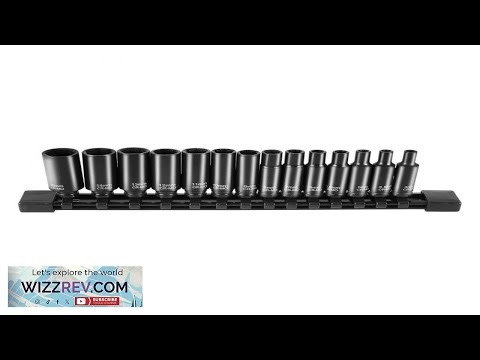 VEVOR Impact Sockets Set 14pcs 6 Point 1 4" Drive Bit Ratchet Tool Kit