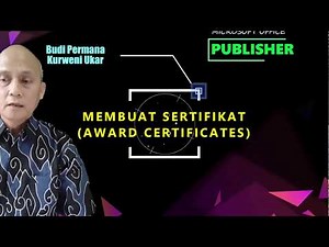 Microsoft Publisher - Membuat Sertifikat (Award Certificates) #2