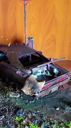 Заброшенный Додж Крайслер | Диорама своими руками