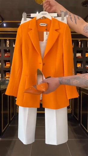 🌈 Co-ord SetCollection 2025 Orange🧡Blue💙&green💚Blazers!#style#ootd#shorts#dailylook#outfit #ytshorts