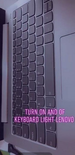 How to turn on and off keyboard light lenovo