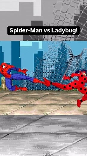 AnimationRewind on Instagram: "Spider-Man vs Ladybug! (Marvel vs Miraculous Ladybug) #spiderman"