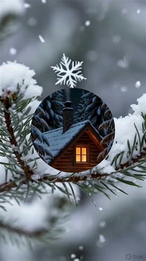 Snow Falling in Silence ❄️ Most Peaceful Winter Moment