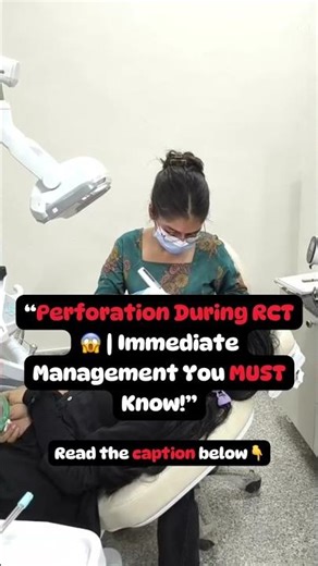 “Perforation During RCT 😱 | Immediate Management You MUST Know!” #doctor #dentistry