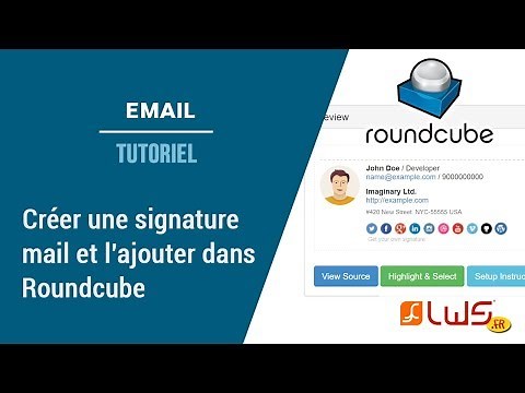 Créer une signature mail et l'ajouter dans Roundcube