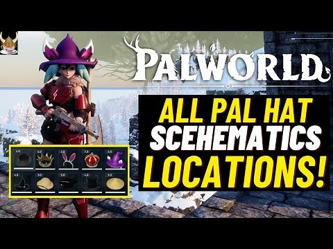 Palworld How to get all the Cute Pal Hats Schematics ~WANDERING MERCHANTS GUIDE AND LOCATIONS!~