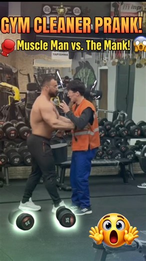 ​"When You Challenge a Pro Bodybuilder! 😂💪 | Funny Gym Prank"