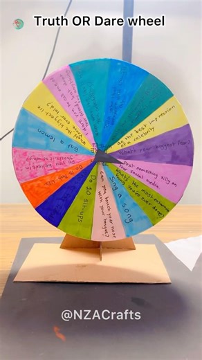 Things to do when you’re bored/ DIY Truth or Dare Wheel(854)ASMR Tutorial #diy #gift #asmr #viral