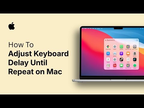 How to Adjust Keyboard Delay Until Repeat on Mac