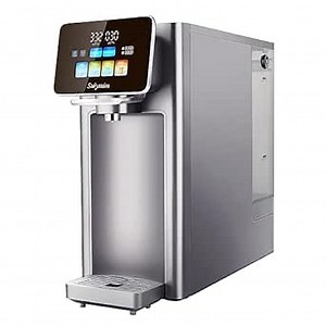 UV Countertop Reverse Osmosis Water Filter System, 6 Stage Countertop Alkaline Water Filter Pitcher, Flush with Pure Water (Silver)