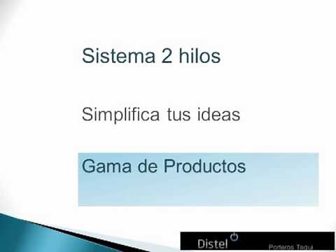 Sistema 2 hilos portero y videoportero tegui