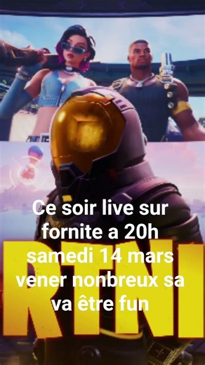 je live ce soir Fortnite a 20h pour faire le mini événement et l admin abuse vener ça va être drôle
