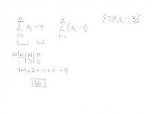 Summation Problems From Intro to Statistics Courses