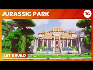 Let's Build Jurassic Park! - Ep 5 Visitor Center Finished! - Minecraft PC