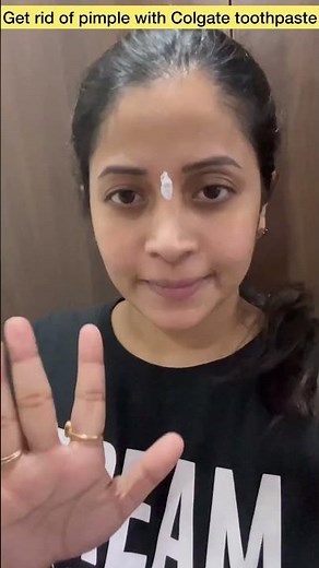 Experiment with Colgate toothpaste for pimples #sushmakiron #ytshorts