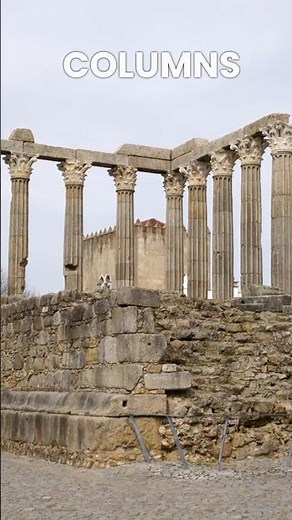 Ancient Temple of Diana in Evora #evora #diana #romanmythology #shorts